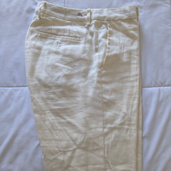 Tommy Bahama Mens Off-White Linen Blend Slacks/Pants 33x34 - Picture 10 of 12
